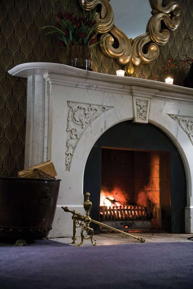 Drawing Room With Fire Monart